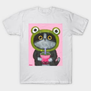 Froggy Cat Boba T-Shirt